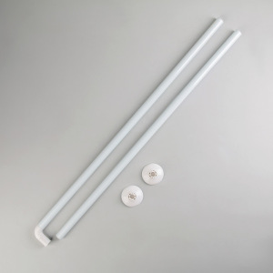 Карниз для ванной комнаты г-образный, 80×80 см, цвет белый Карниз для ванной комнаты г-образный, 80×80 см, цвет белый