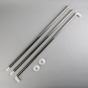 Карниз для ванной комнаты п-образный, 90×90×90 см, нержавеющая сталь Карниз для ванной комнаты п-образный, 90×90×90 см, нержавеющая сталь