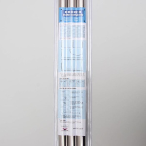 Карниз для ванной комнаты п-образный, 90×90×90 см, нержавеющая сталь Карниз для ванной комнаты п-образный, 90×90×90 см, нержавеющая сталь