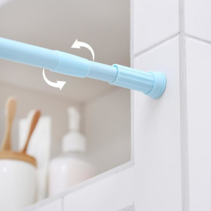 Карниз для ванной комнаты телескопический 140-260 см, цвет голубой Карниз для ванной комнаты телескопический 140-260 см, цвет голубой