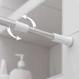 Карниз для ванной комнаты телескопический 140-260 см, стальной Карниз для ванной комнаты телескопический 140-260 см, стальной