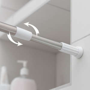 Карниз для ванной комнаты телескопический 90-160 см, стальной Карниз для ванной комнаты телескопический 90-160 см, стальной