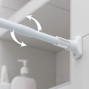 Карниз для ванной комнаты телескопический 90–160 см, усиленный, цвет белый Карниз для ванной комнаты телескопический 90–160 см, усиленный, цвет белый