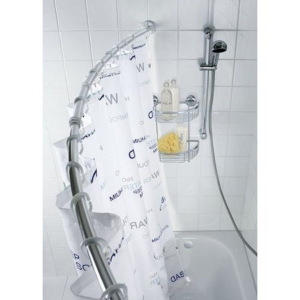 Карниз полуовал, для ванной с раздвижной системой монтажа Карниз полуовал, для ванной с раздвижной системой монтажа