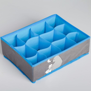 Кофр для белья «Медведи»,12 ячеек Кофр для белья «Медведи»,12 ячеек