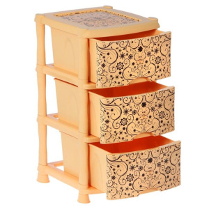 Комод 3-х секционный «Элегант светлый», цвет бежевый Комод 3-х секционный «Элегант светлый», цвет бежевый