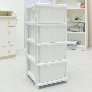 Комод 4-х секционный «Ажур», цвет белый Комод 4-х секционный «Ажур», цвет белый