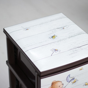 Комод детский 4-х секционный «Медведи», цвет коричневый Комод детский 4-х секционный «Медведи», цвет коричневый