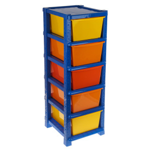 Комод детский №16, 5 секций, цвет синий Комод детский №16, 5 секций, цвет синий