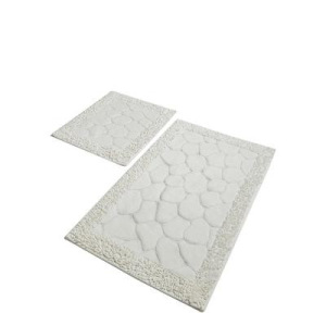 Комплект ковриков для ванной STONE, 2 шт, размер 60 х 100 см и 60 х 50 см, хлопок, цвет экрю Комплект ковриков для ванной STONE, 2 шт, размер 60 х 100 см и 60 х 50 см, хлопок, цвет экрю