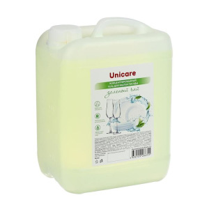 Концентрированный гель для мытья посуды «Зеленый чай» UNICARE, ПВХ, 5л Концентрированный гель для мытья посуды «Зеленый чай» UNICARE, ПВХ, 5л