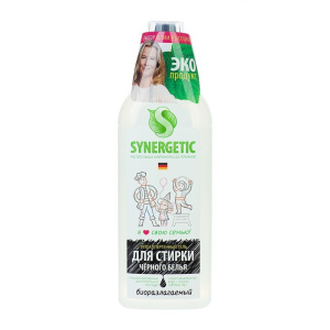 Концентрированный гель Synergetic для стирки чёрного белья, гипоаллергенный, 0,75 л Концентрированный гель Synergetic для стирки чёрного белья, гипоаллергенный, 0,75 л