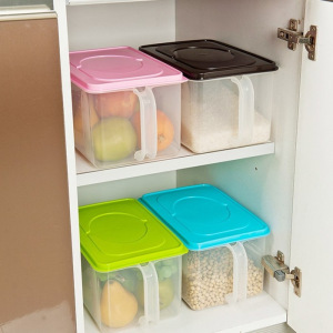 Контейнер для холодильника с ручкой, кофейный Контейнер для холодильника с ручкой, кофейный