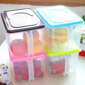 Контейнер для холодильника с ручкой, зеленый Контейнер для холодильника с ручкой, зеленый