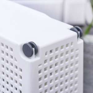 Контейнер для хранения хозяйственный «Лофт», 3 л, 35,5×13×17 см, на колёсах, цвет белый Контейнер для хранения хозяйственный «Лофт», 3 л, 35,5×13×17 см, на колёсах, цвет белый