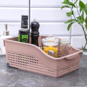 Контейнер для хранения хозяйственный «Лофт», 31×21×12,5 см, на колёсах, цвет мокка Контейнер для хранения хозяйственный «Лофт», 31×21×12,5 см, на колёсах, цвет мокка