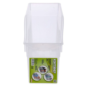 Контейнер для хранения хозяйственный на колёсах, 6 л, 35×13×20 см, прозрачный Контейнер для хранения хозяйственный на колёсах, 6 л, 35×13×20 см, прозрачный