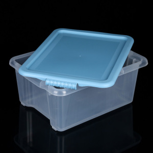 Контейнер для хранения с крышкой Porter, 14 л, 44×31,5×18 см, цвет васильковый Контейнер для хранения с крышкой Porter, 14 л, 44×31,5×18 см, цвет васильковый