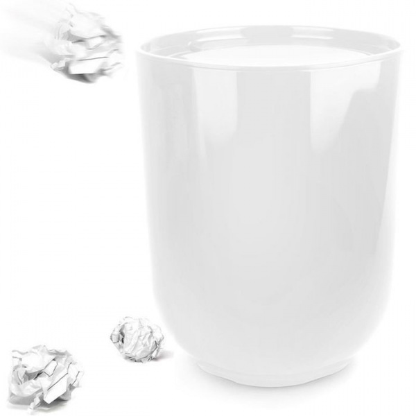 Контейнер мусорный с крышкой Step, белый