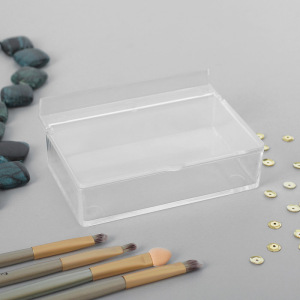Короб для хранения мелочей, с крышкой, 10*7*3,5, оргстекло, цвет прозрачный Короб для хранения мелочей, с крышкой, 10*7*3,5, оргстекло, цвет прозрачный