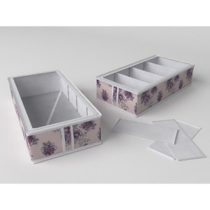 Короб для обуви на 4 ячейки «Шебби Нью», 26х52х12 см Короб для обуви на 4 ячейки «Шебби Нью», 26х52х12 см