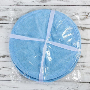 Корзина для белья складная, 36×36×41 см, цвет голубой Корзина для белья складная, 36×36×41 см, цвет голубой