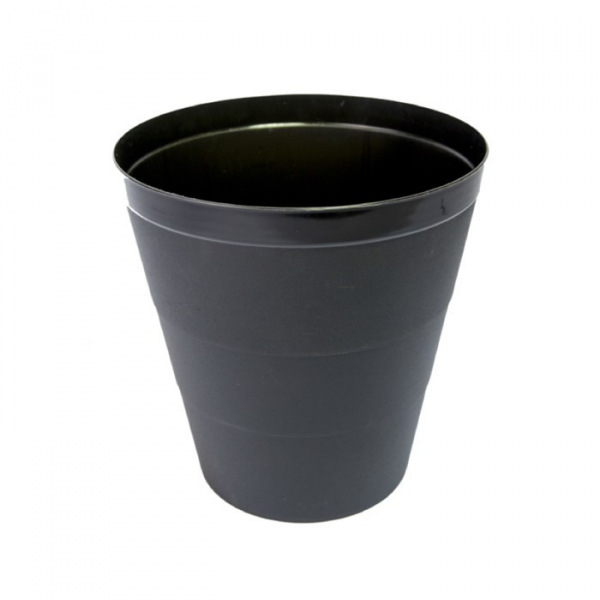 Корзина для бумаг пластик цельная 14л Uni 14л черная