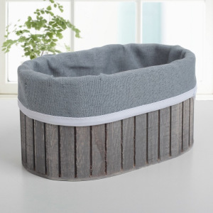 Корзина для хранения Доляна Storage, 19×11×9,5 см, дерево, малая, цвет серый Корзина для хранения Доляна Storage, 19×11×9,5 см, дерево, малая, цвет серый