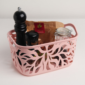 Корзина для хранения «Листья», 23,5×17,5×11,8 см, цвет МИКС Корзина для хранения «Листья», 23,5×17,5×11,8 см, цвет МИКС