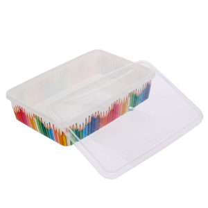 Корзина для хранения с крышкой «Карандаши», 20,5×14×4,6 см Корзина для хранения с крышкой «Карандаши», 20,5×14×4,6 см