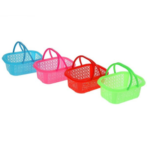 Корзина для хранения с ручками, 21,5×15,5×8 см, цвет МИКС Корзина для хранения с ручками, 21,5×15,5×8 см, цвет МИКС