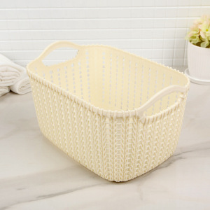 Корзина для хранения с ручками «Плетение», 24×17×13 см, цвет МИКС Корзина для хранения с ручками «Плетение», 24×17×13 см, цвет МИКС