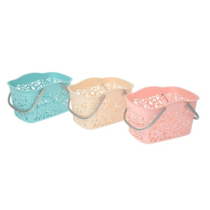 Корзина для хранения с ручками «Вьюнок», 28×18,5×17 см, цвет МИКС Корзина для хранения с ручками «Вьюнок», 28×18,5×17 см, цвет МИКС