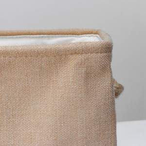 Корзина для хранения складная с ручками 35х25 Н31 см.(джут) Корзина для хранения складная с ручками 35х25 Н31 см.(джут)