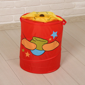 Корзина для игрушек Медвежонок Винни и его друзья с ручками и крышкой Корзина для игрушек Медвежонок Винни и его друзья с ручками и крышкой