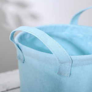 Корзина для мелочей с ручками «Кактус», 20×20×15 см, цвет голубой Корзина для мелочей с ручками «Кактус», 20×20×15 см, цвет голубой