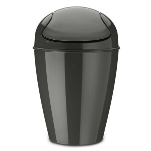 Корзина для мусора с крышкой Koziol Del m, 12 л, тёмно-серая Корзина для мусора с крышкой Koziol Del m, 12 л, тёмно-серая