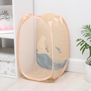 Корзина-сетка универсальная складная «Северный мишка», 32×32×52 см Корзина-сетка универсальная складная «Северный мишка», 32×32×52 см