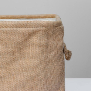 Корзина складная с ручками для хранения 31х21 Н 27 см.(джут) Корзина складная с ручками для хранения 31х21 Н 27 см.(джут)