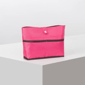 Косметичка дорожная, отдел на кнопке, 7 наружных карманов, цвет малиновый Косметичка дорожная, отдел на кнопке, 7 наружных карманов, цвет малиновый