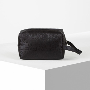 Косметичка дорожная, отдел на молнии, с ручкой, цвет чёрный Косметичка дорожная, отдел на молнии, с ручкой, цвет чёрный