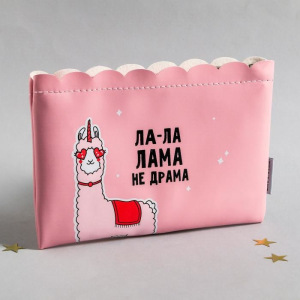 Косметичка "Лама", искуственная кожа Косметичка "Лама", искуственная кожа
