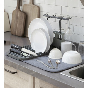 Коврик для сушки посуды UDRY, тёмно-серый Коврик для сушки посуды UDRY, тёмно-серый