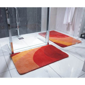 Коврик для ванной комнаты Tokio, цвет оранжевый 70х120 см Коврик для ванной комнаты Tokio, цвет оранжевый 70х120 см
