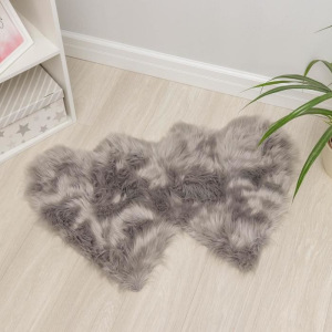 Коврик Доляна «Сердца», 60×90 см, цвет cерый Коврик Доляна «Сердца», 60×90 см, цвет cерый