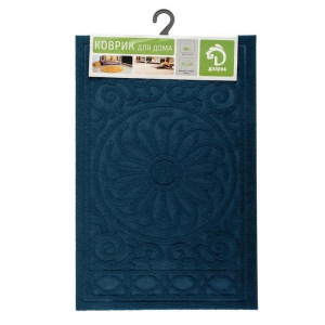 Коврик придверный без окантовки «Большой цветок», 38×58 см, цвет МИКС Коврик придверный без окантовки «Большой цветок», 38×58 см, цвет МИКС