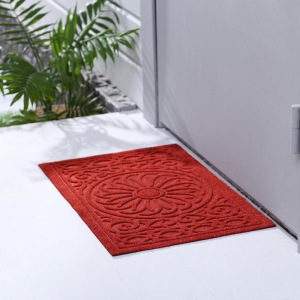 Коврик придверный без окантовки «Большой цветок», 38×58 см, цвет МИКС Коврик придверный без окантовки «Большой цветок», 38×58 см, цвет МИКС
