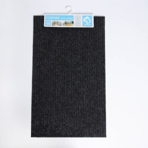 Коврик придверный без окантовки Доляна «Стандарт», 40×60 см, цвет серый Коврик придверный без окантовки Доляна «Стандарт», 40×60 см, цвет серый