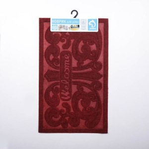 Коврик придверный без окантовки «Welcome Вензель», 45×75 см, цвет МИКС Коврик придверный без окантовки «Welcome Вензель», 45×75 см, цвет МИКС