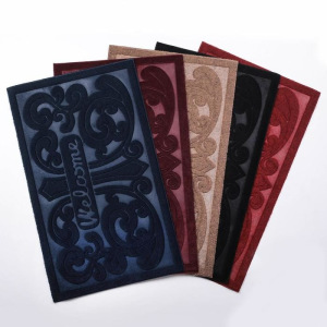 Коврик придверный без окантовки «Welcome Вензель», 45×75 см, цвет МИКС Коврик придверный без окантовки «Welcome Вензель», 45×75 см, цвет МИКС